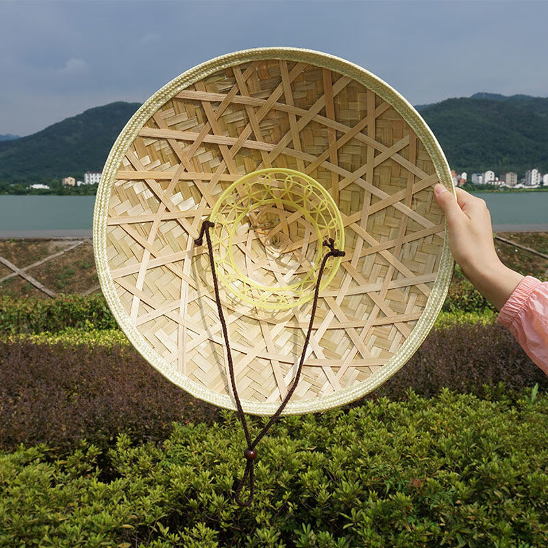 lggy防晒帽斗笠帽竹编大沿遮阳农民草帽演出道具男士户外遮阳青皮光板