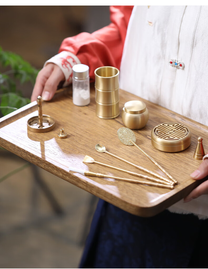 撩云-纯铜香道用具入门套装打香篆工具沉香粉香料香具用品打拓模具