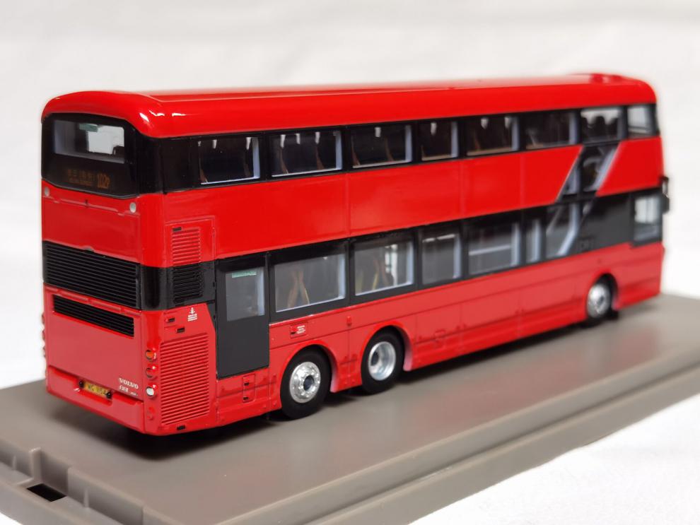 機智芽香港巴士汽車模型volvob8l沃爾沃富豪1:76雙層公交車客車合金