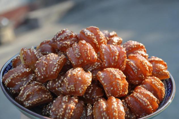 隆盛糕点山东青州特产传统清真蜜三刀江米条长寿l绿豆糕全国青府永盛