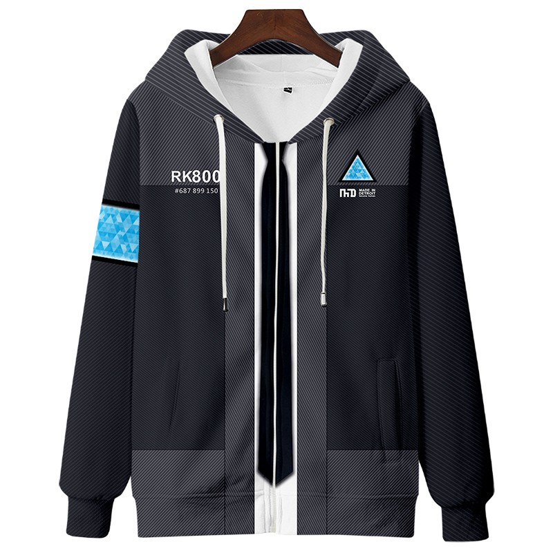 deoit康纳底特律 变人cos服拉链ps4游戏周边 连帽卫衣外套长袖 印象款