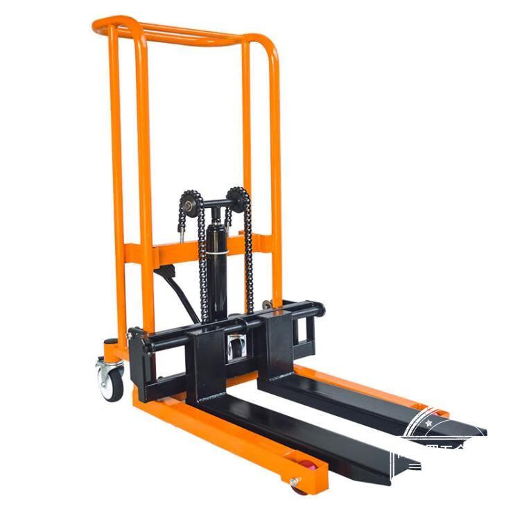 液压叉车手动老虎车手推搬运车小型微型轻便家用装卸升高堆高车两用小