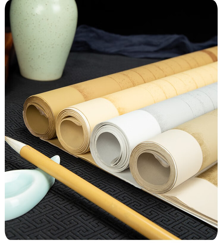 凤泉宣纸小六尺国展投稿专用纸毛笔字比赛复古蜡染笺小楷书法作品创作