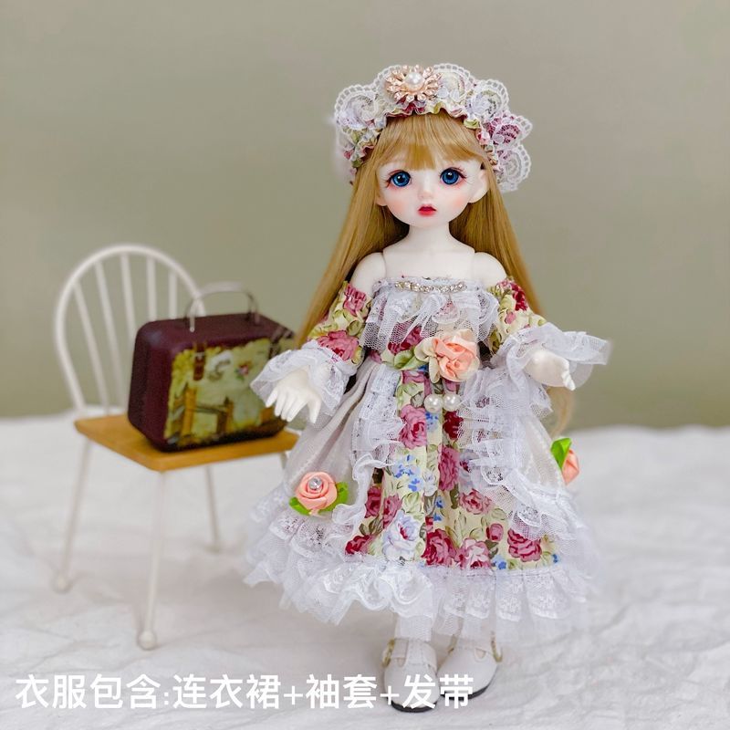 新款6分bjd娃娃衣服jk制服连衣裙30厘米芭比娃娃可爱套装换装裙子bjd
