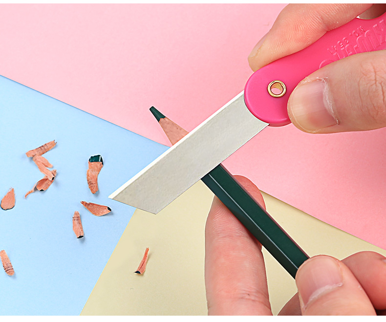 裁纸刀随身拆信刀小学生手工削笔刀拆快递开箱折叠刀子锋利便携小刀