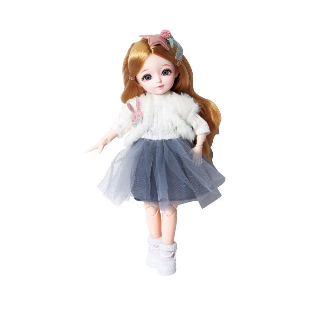 31cm女孩换装娃娃 31cm女孩换装芭比洋娃娃音乐小公主人偶套装过家家