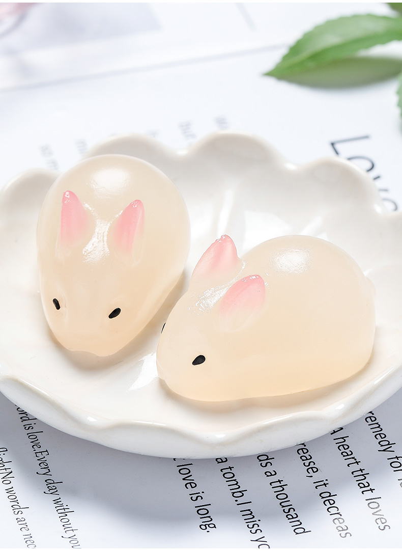 aweman 兔子慕斯模具硅胶 白凉粉果冻食品级家用钵仔糕布丁模做辅食