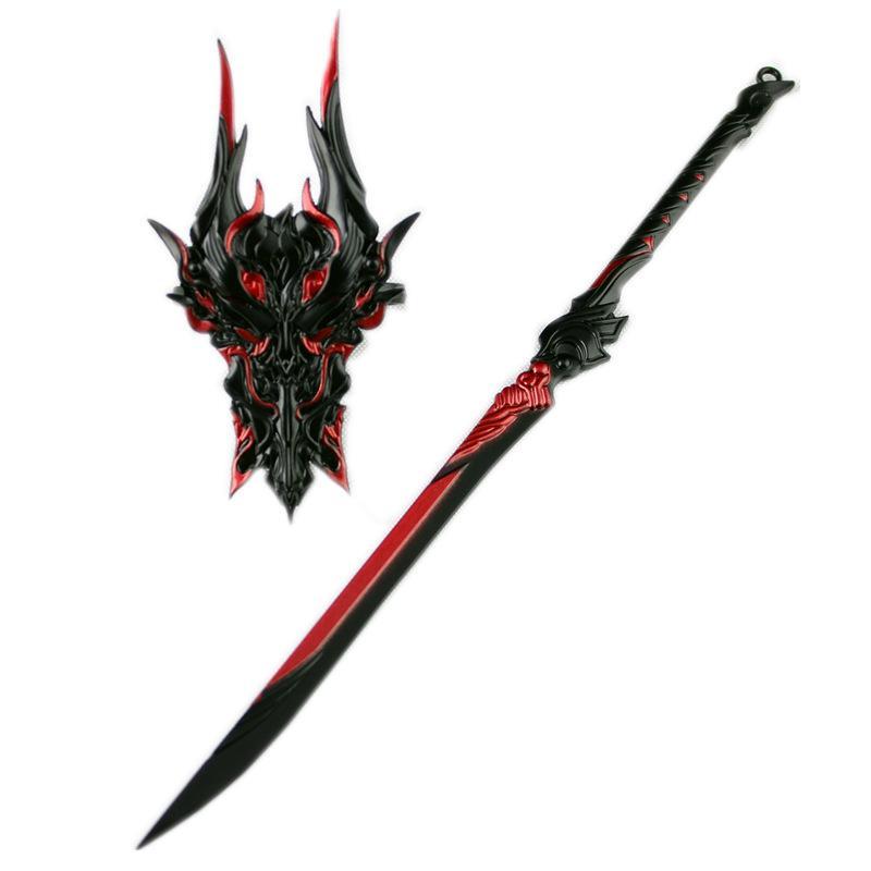 霸刀鹿卢画影琴剑画影分山劲猊焰苍云刀盾合金模型 22cm玉泉凝-凰音