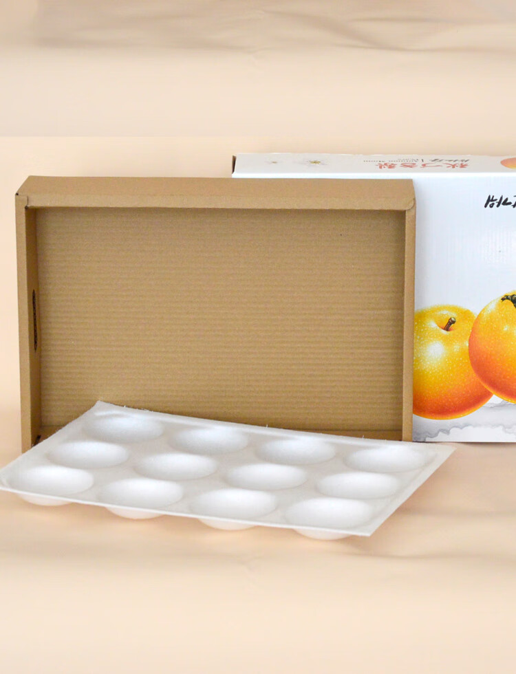 秋月梨包装盒礼品盒批发定制蜜梨子水果空盒子12只装纸箱现货cm12只装