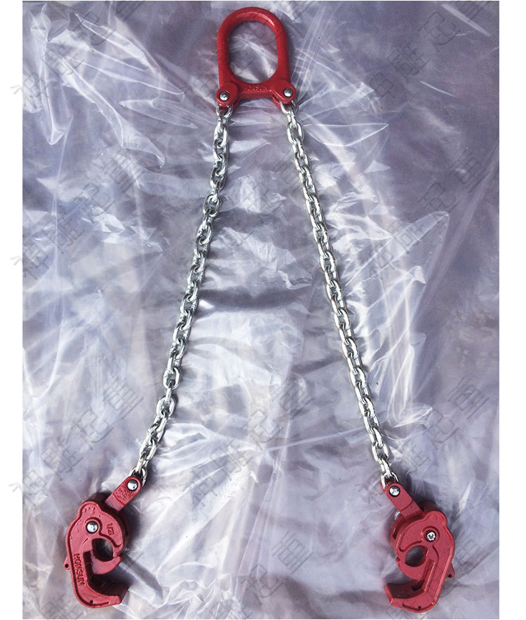 油桶吊钩链条式吊钳双链油桶起重钳吊桶器起重吊夹双链油桶吊钳 0.