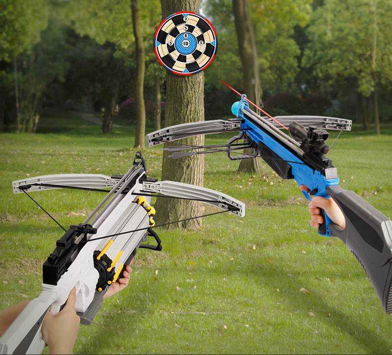 射箭套装吸盘射击弩弓箭枪体育系列户外儿童玩具努弓模型 八连发弓弩