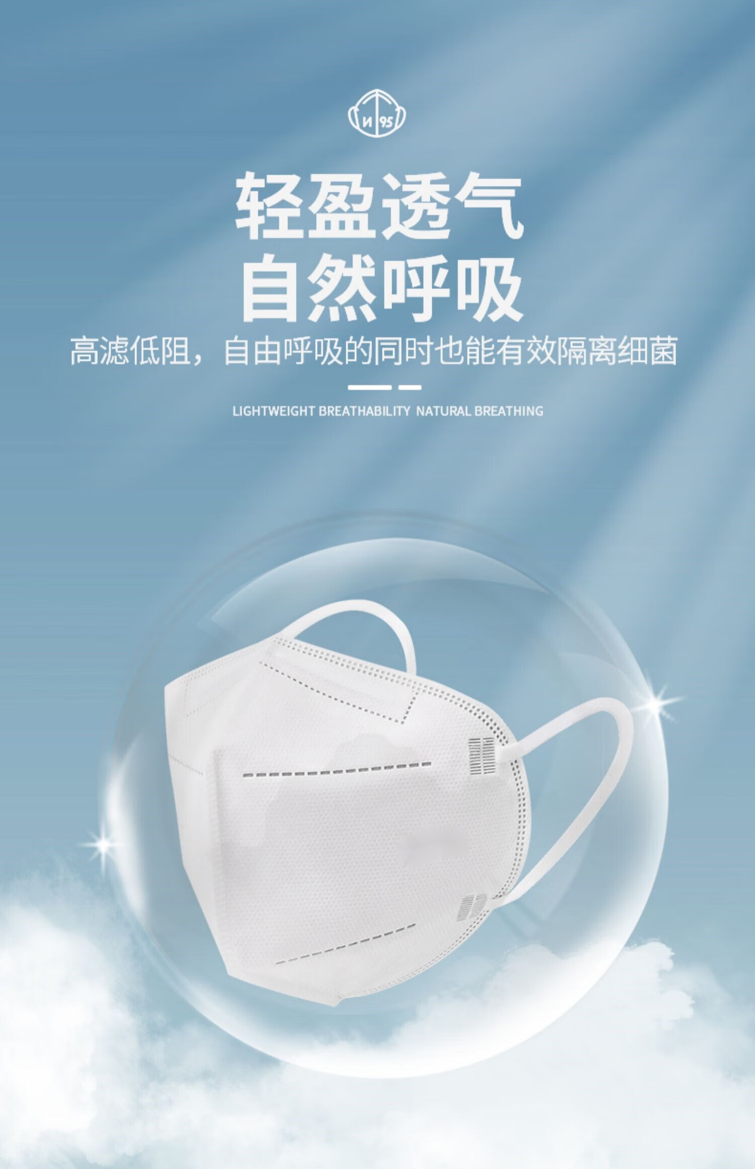 kn95型非医用级别口罩一次性五层防护独立装非灭菌口罩独立包装医用