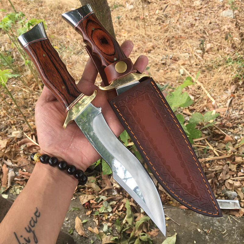 尼泊尔军弯刀sa78刀具防身刀户外小刀高硬度直刀求生刀野外生存小刀