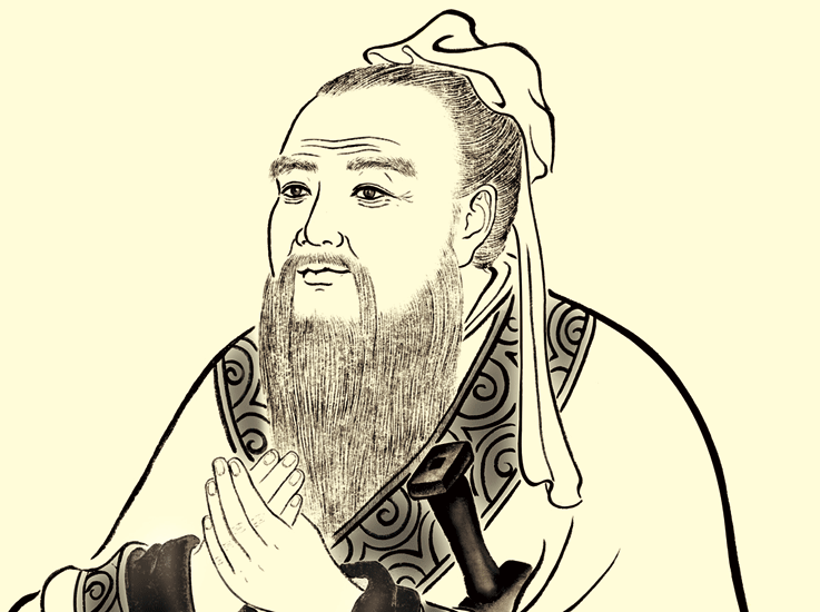 孔子画像孔子像对联卷轴挂画学校挂图国学馆字画幼儿园挂图丝绸画 a款