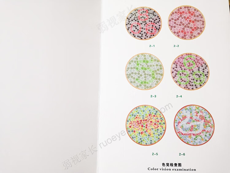 视觉综合检测图红绿眼镜3d立体视检查卡rds三级视功能