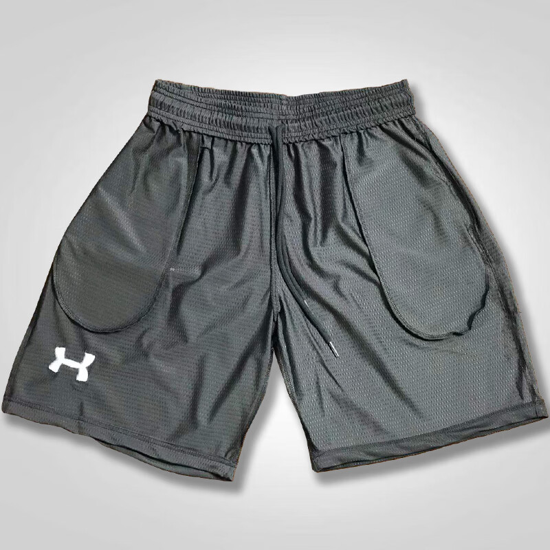 喜奏美式篮球训练短裤不过膝男士夏五分裤速干大码网眼宽松田径三分裤