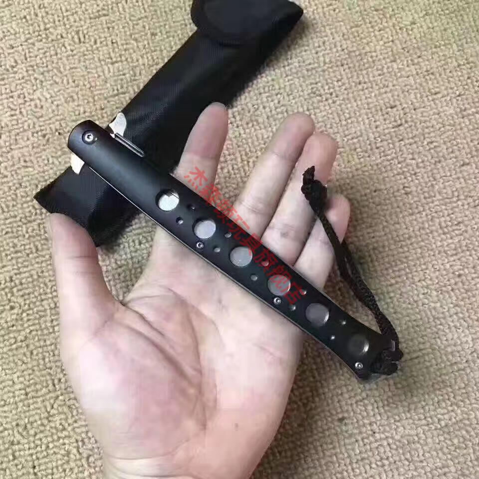 匕手 户外折叠刀防身高硬度小刀随身短刀野外求生刀水果 蓝色小号(22)