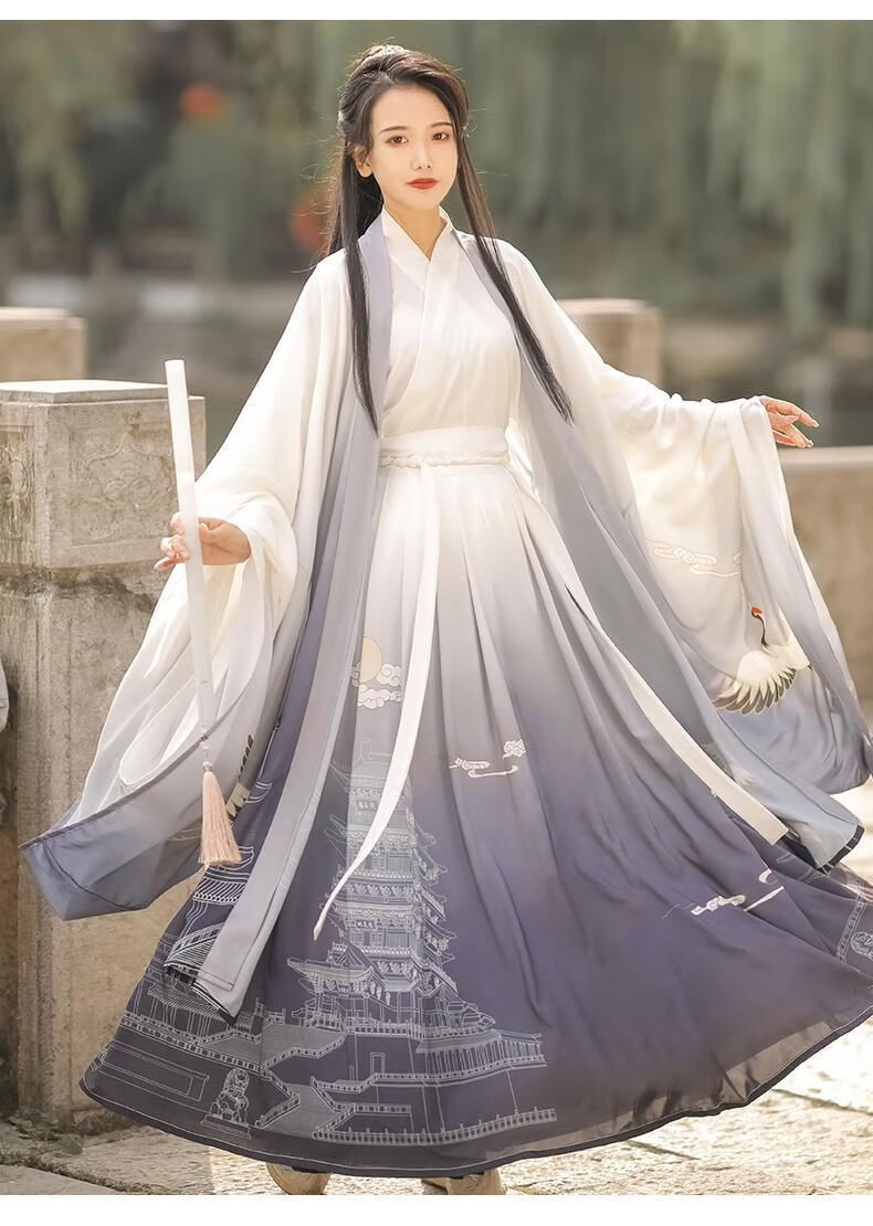 大码汉服明制胖妹妹古装200斤女胖mm显瘦唐制齐胸襦裙春夏季超仙气