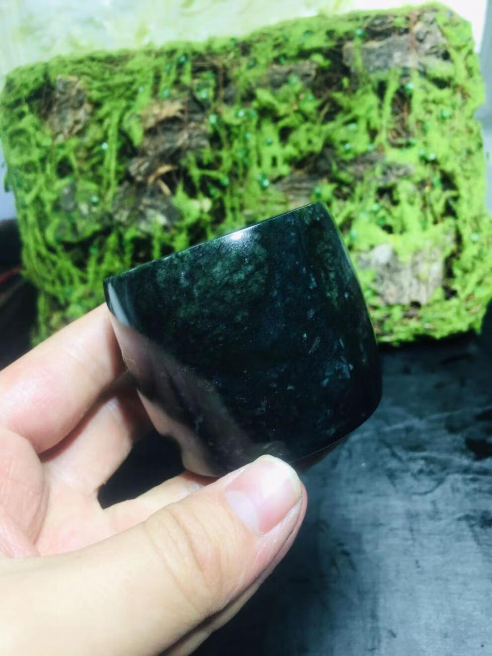 药王石石英岩玉茶杯西藏药王石茶具手工杯子喝水茶杯养