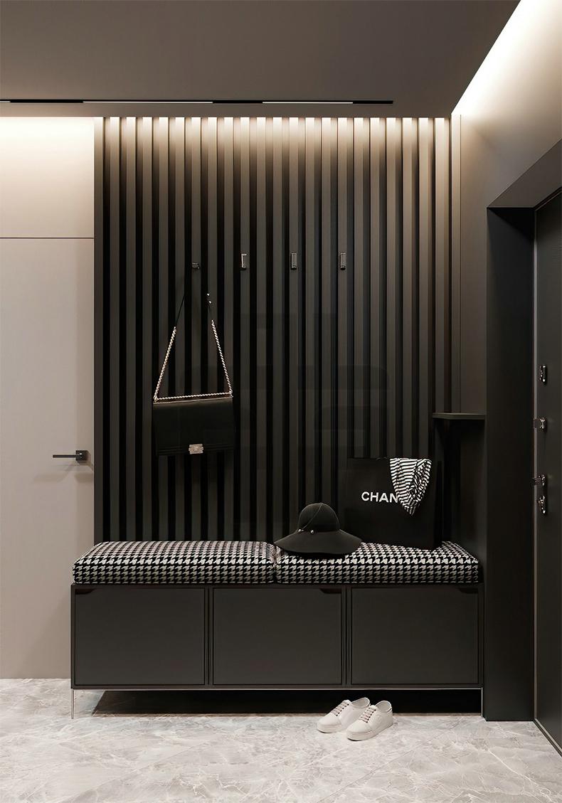 格栅板电视背景墙长城板护墙板装饰板隔墙格珊条墙板木饰面 花色