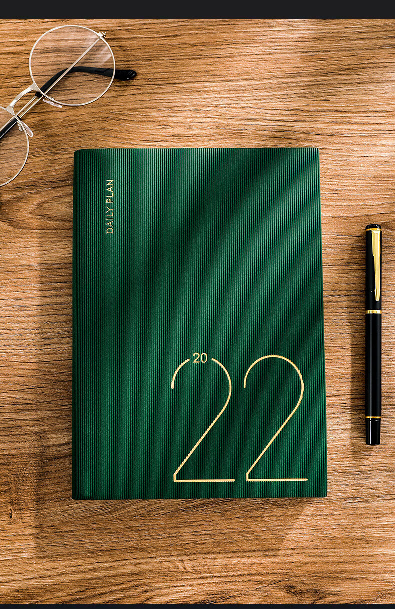 2022年日程本每日计划表2021下半年10月365天日历笔记本子办公工作