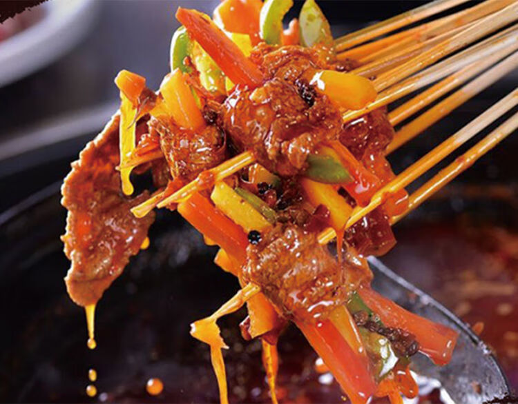 串串香食材包菜牛肉串生鲜火锅食材麻辣牛肉片2斤包餐饮串串广纳力驰