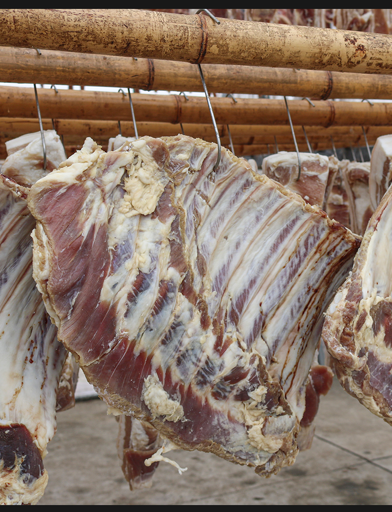腊排骨咸排骨肉安徽六安特产腌制风干腊寸排骨腊肉腊味咸排骨肉咸香肠