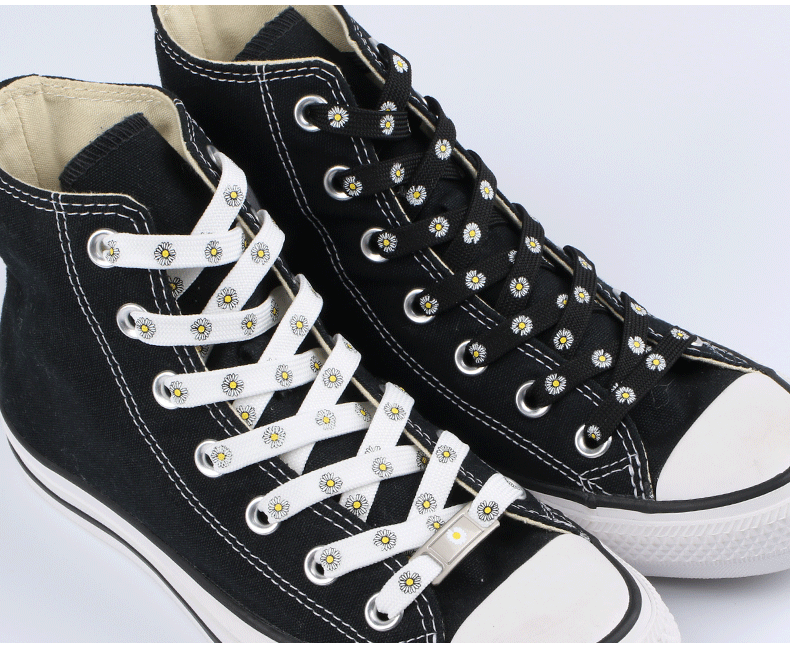 奶油雏菊鞋带gd小清新高低帮帆布小雏菊鞋带140cm1号色鞋带