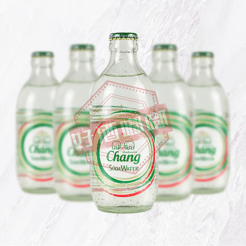 泰国进口chang大象苏打水 泰象苏打水玻璃瓶无糖气泡水325ml 促销中