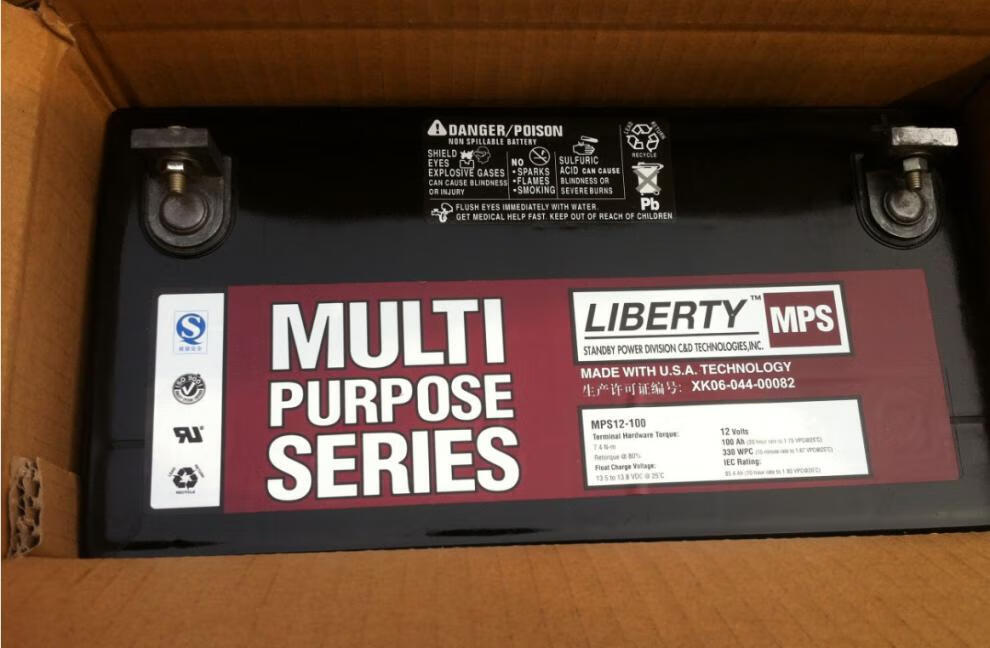 c&d西恩迪蓄电池12v100ah 12-100lbt 大力神 直流屏ups免维护 mps【图