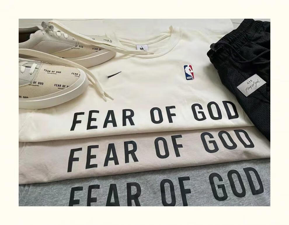 fog过验fear of god fog air三方联名nba圆领短袖宽松高街男女款t恤