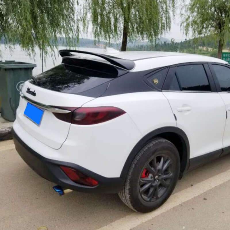 适配适用马自达cx-4改装尾翼cx4免打孔运动款定风扰流板烤漆顶翼配件