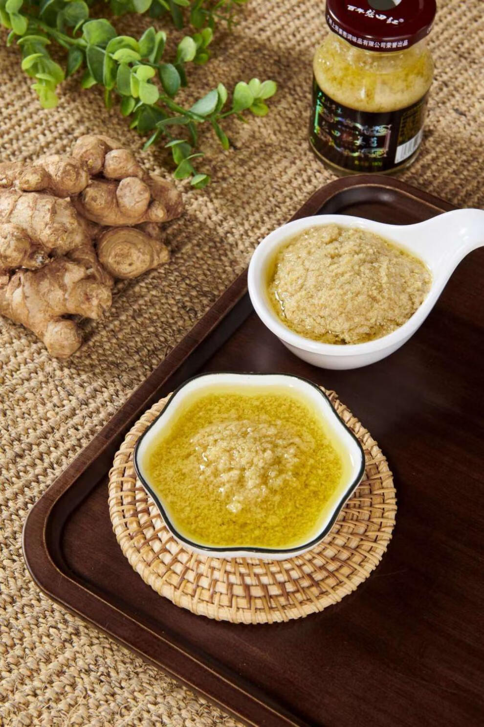 张田记蒜蓉酱张田记沙姜酱175g2瓶广州特产纯沙姜蓉酱原味白切鸡配料