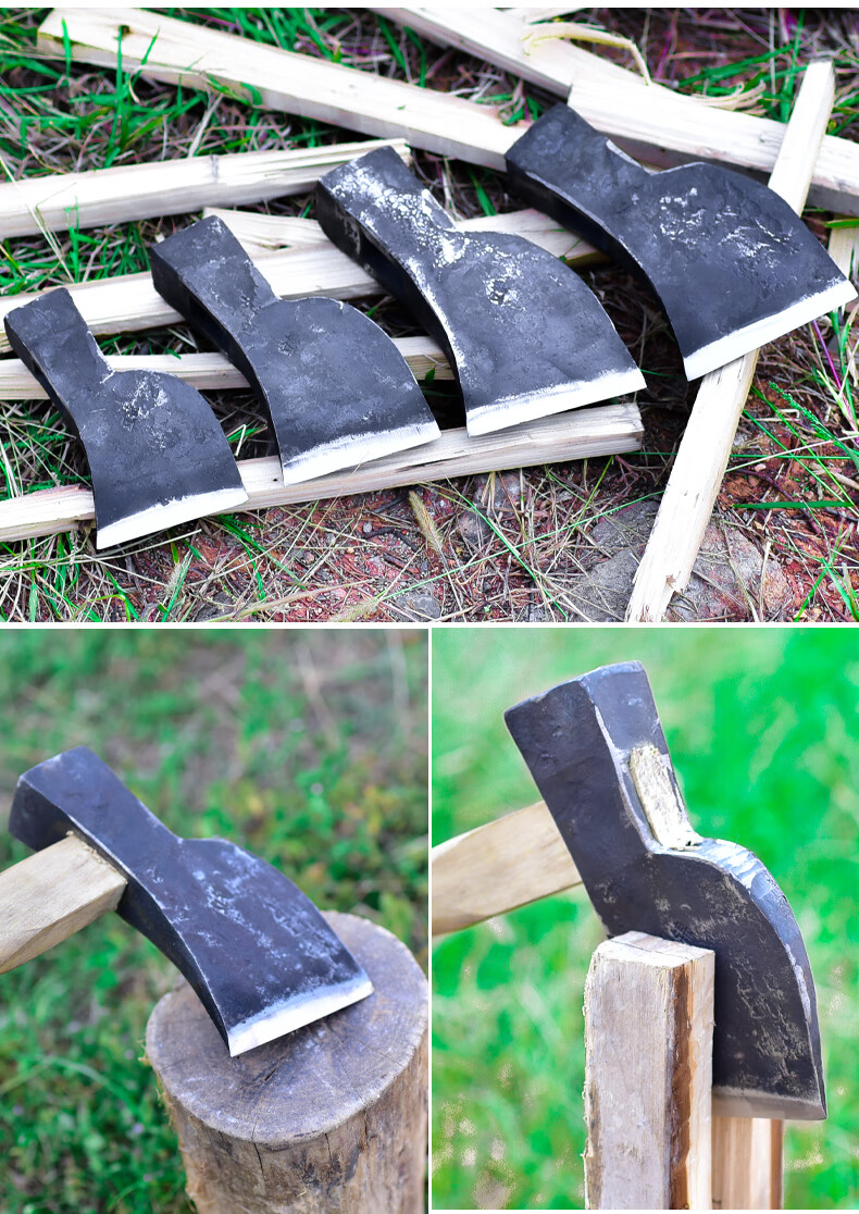 单刃偏钢 单刃斧4斤 木柄装好【图片 价格 品牌 报价】-京东