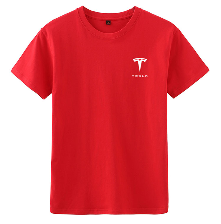 casey boy特斯拉tesla工作服短袖t恤定制男男女洗车店汽车维修美容4s