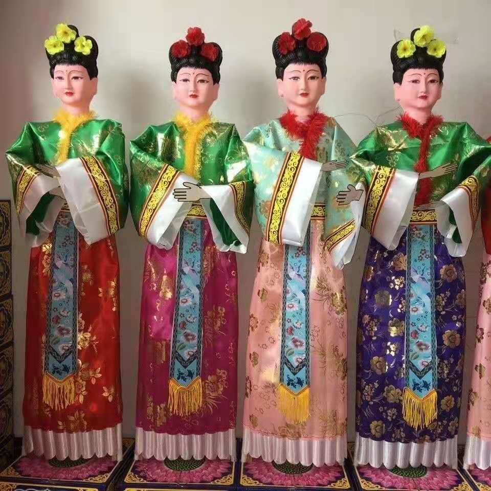 电动童男童女 童男童女金童玉女电动人丧葬用品密室逃脱恐怖装饰鬼屋