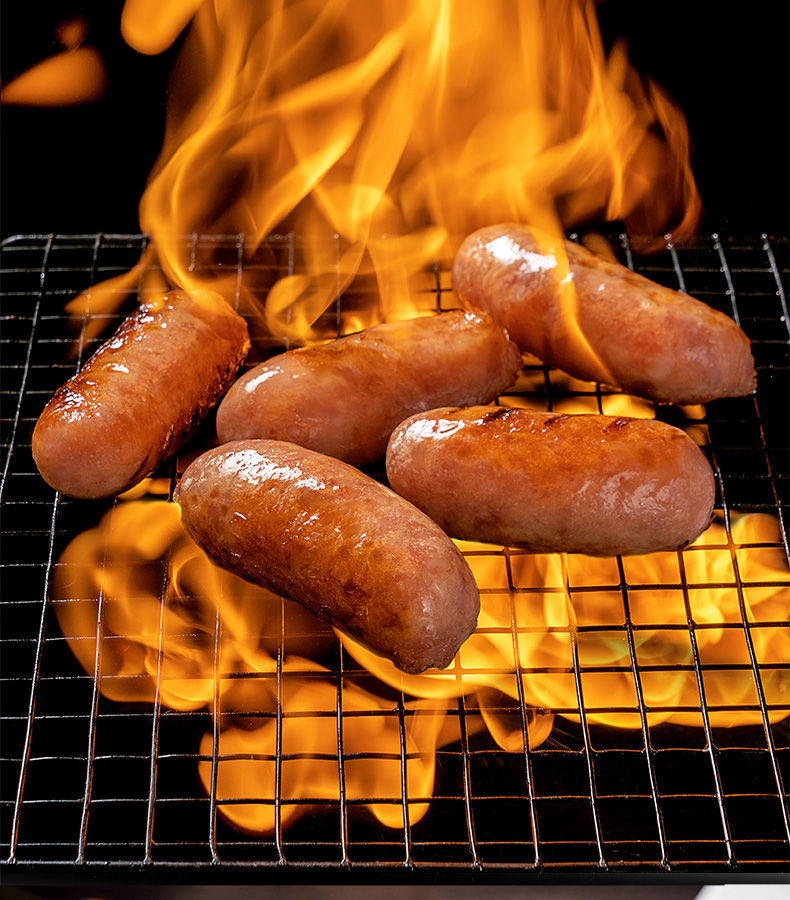 火山石烤肠地道烤香肠黑胡椒烧烤台式正宗10根原味试吃装