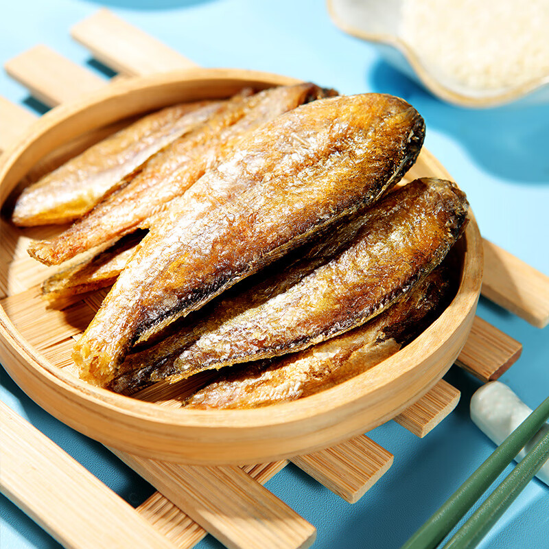 五折 来伊份小黄鱼酥250g原味东海鱼干深海鲜休闲零食即食咸香小包