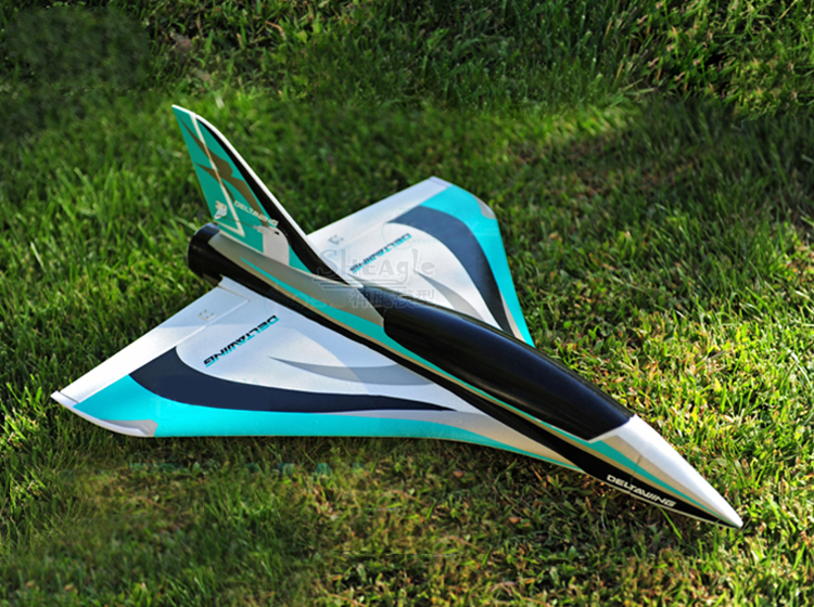 三角翼飞行器 50mm涵道高速电动固定翼航模遥控飞机 11叶高速涵道