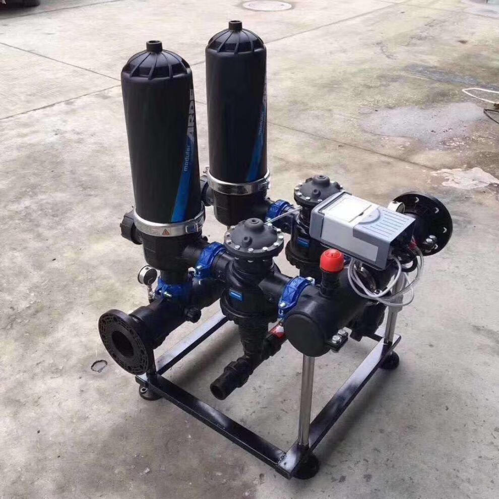 碟片过滤器 arka全自动反冲洗叠片过滤器水肥一体机pe防腐碟片自清洗