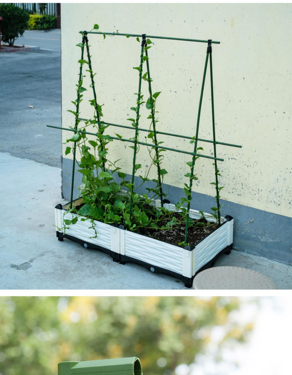 棚架新款h型藤蔓植物黄瓜爬藤架子园艺支架阳台搭棚架种菜爬藤架套装h