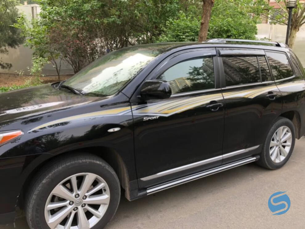 适用于09-14款丰田汉兰达车身拉花彩条老款汉兰达改装腰线装饰贴 款式