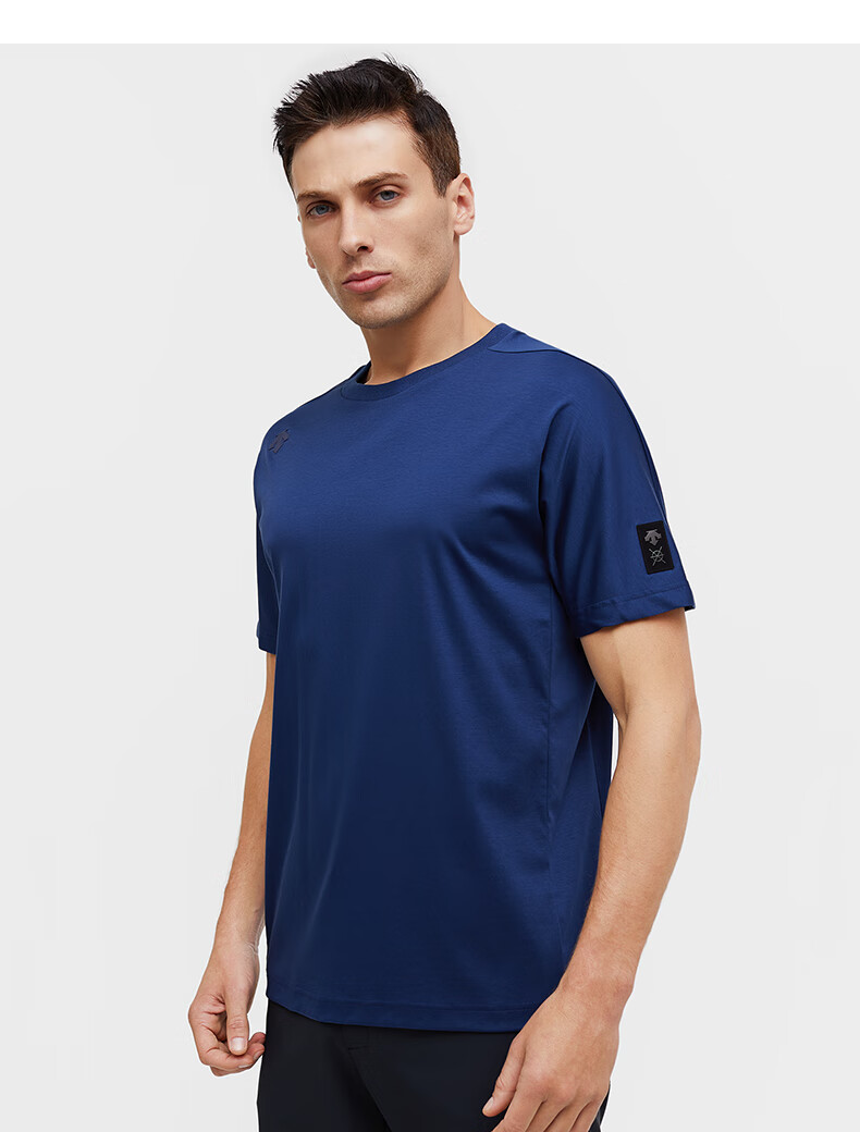 descente迪桑特dualis男子针织短袖t恤d0231dts32藏青色nvxl180100a