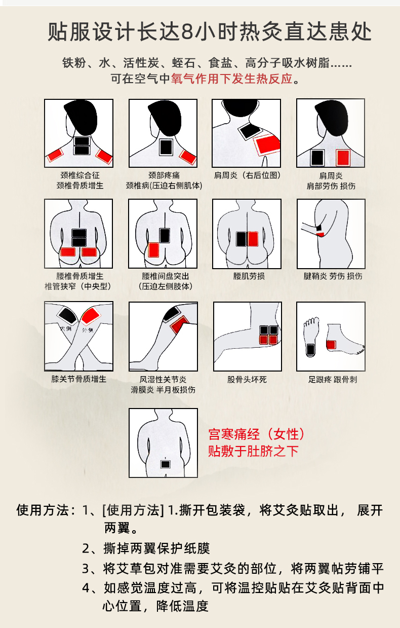 艾灸贴怎么使用方法图片