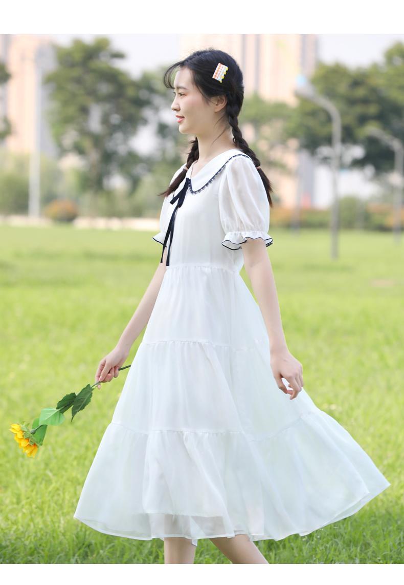 夏天穿的成人礼生日礼物女生裙子礼服少女连衣裙长款夏季初中学生大童