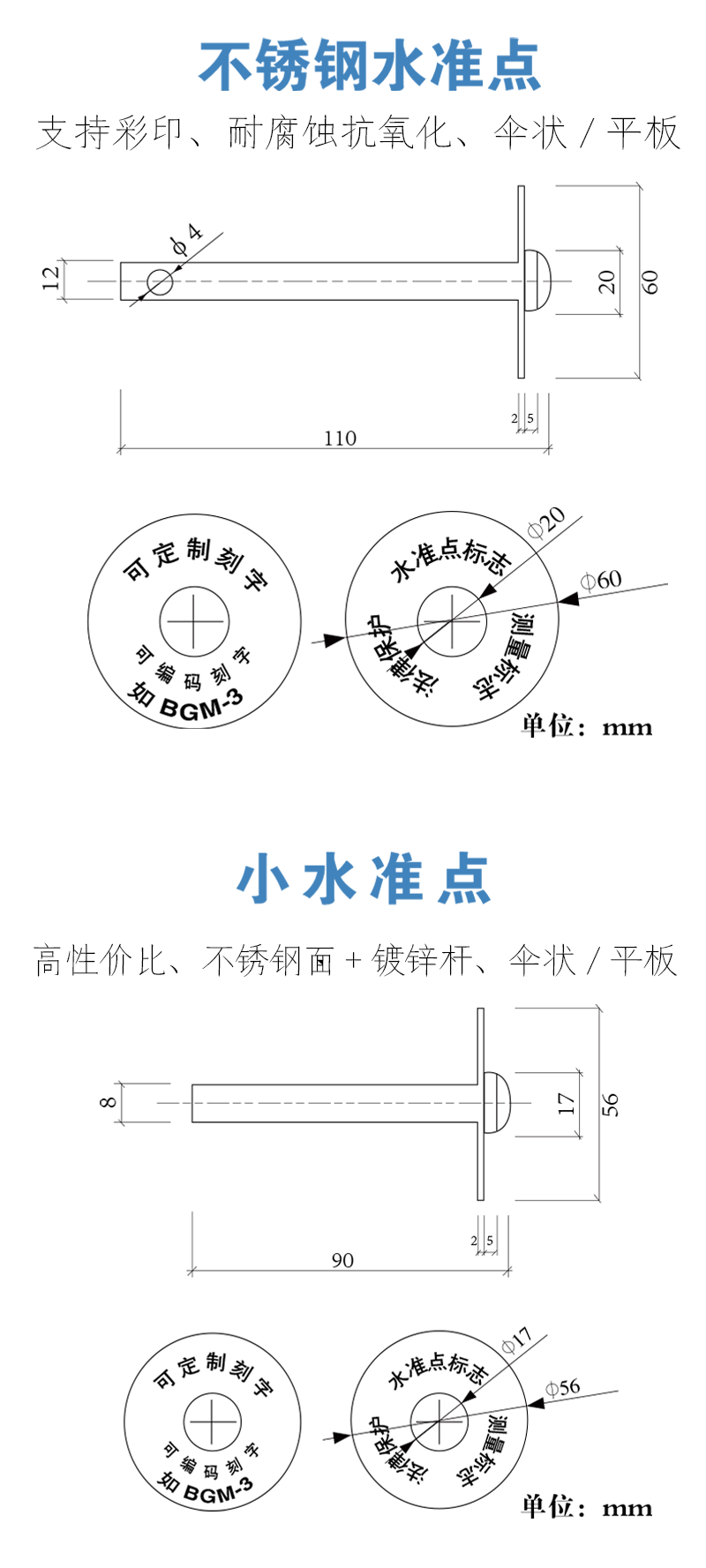 沉降观测标志安装方法图片