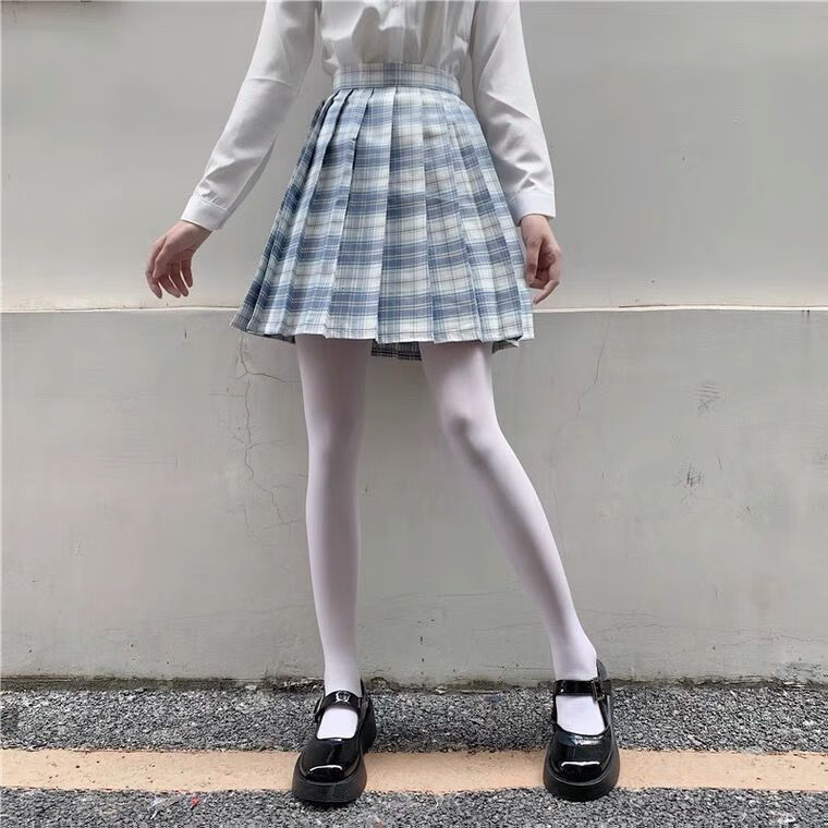 恩瑶 白色丝袜女jk薄款天鹅绒连裤袜大码日系lolita可爱萝莉专用舞蹈