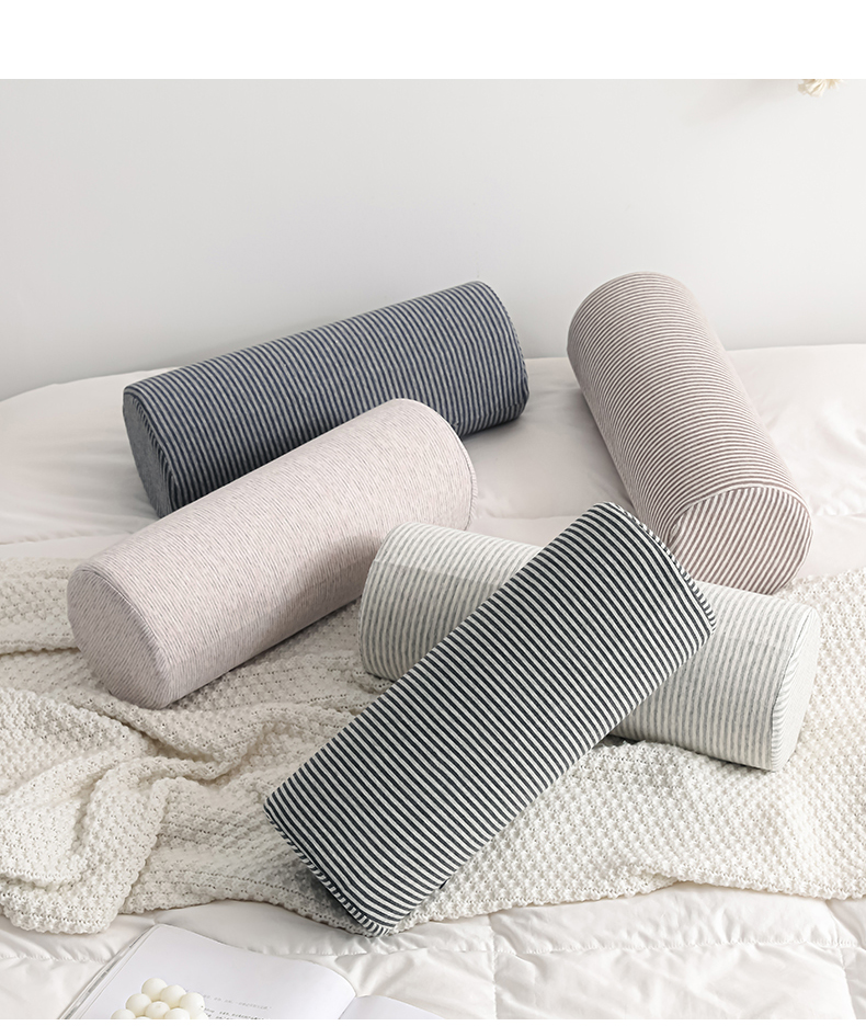 颈椎枕 天然乳胶小圆枕 圆柱护颈枕颈椎枕 长圆形糖果枕睡眠枕头枕