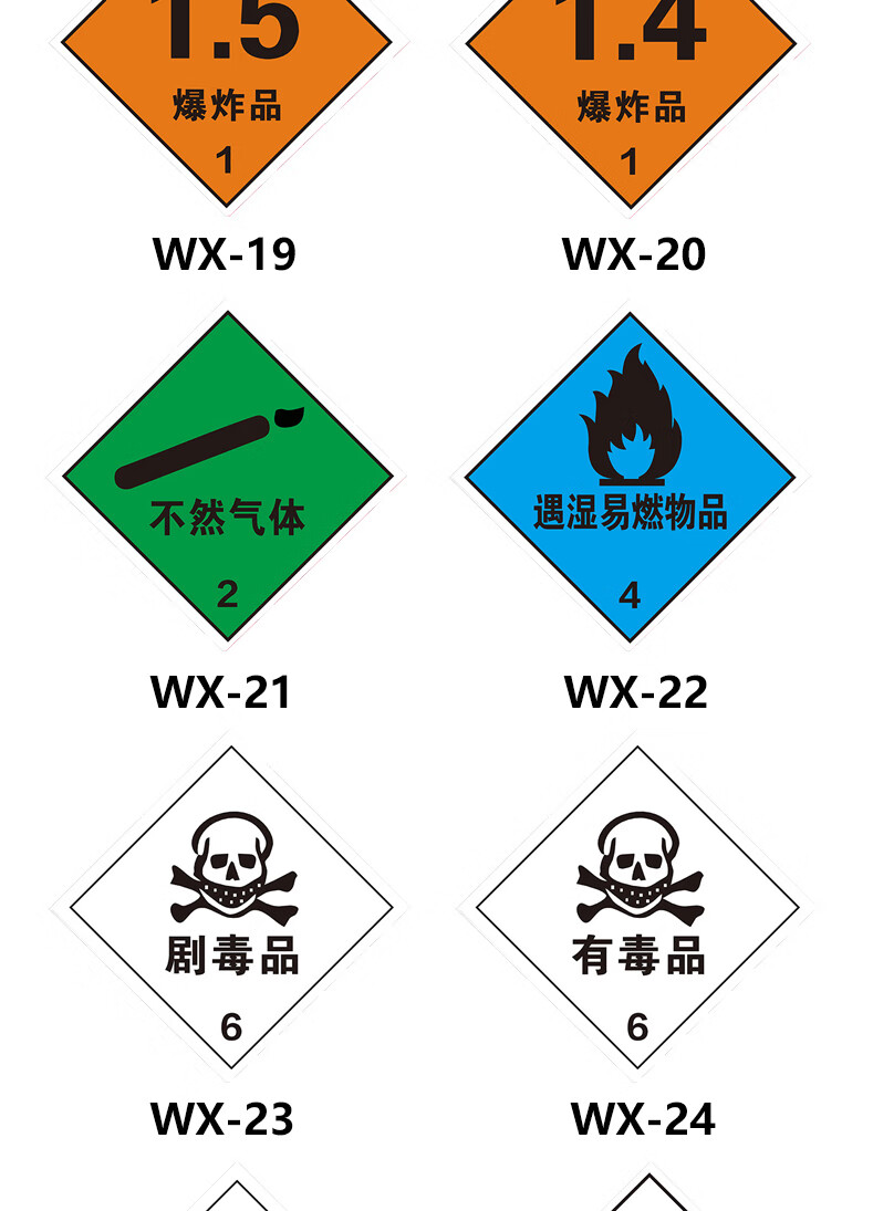 非易燃无毒气体标识图图片