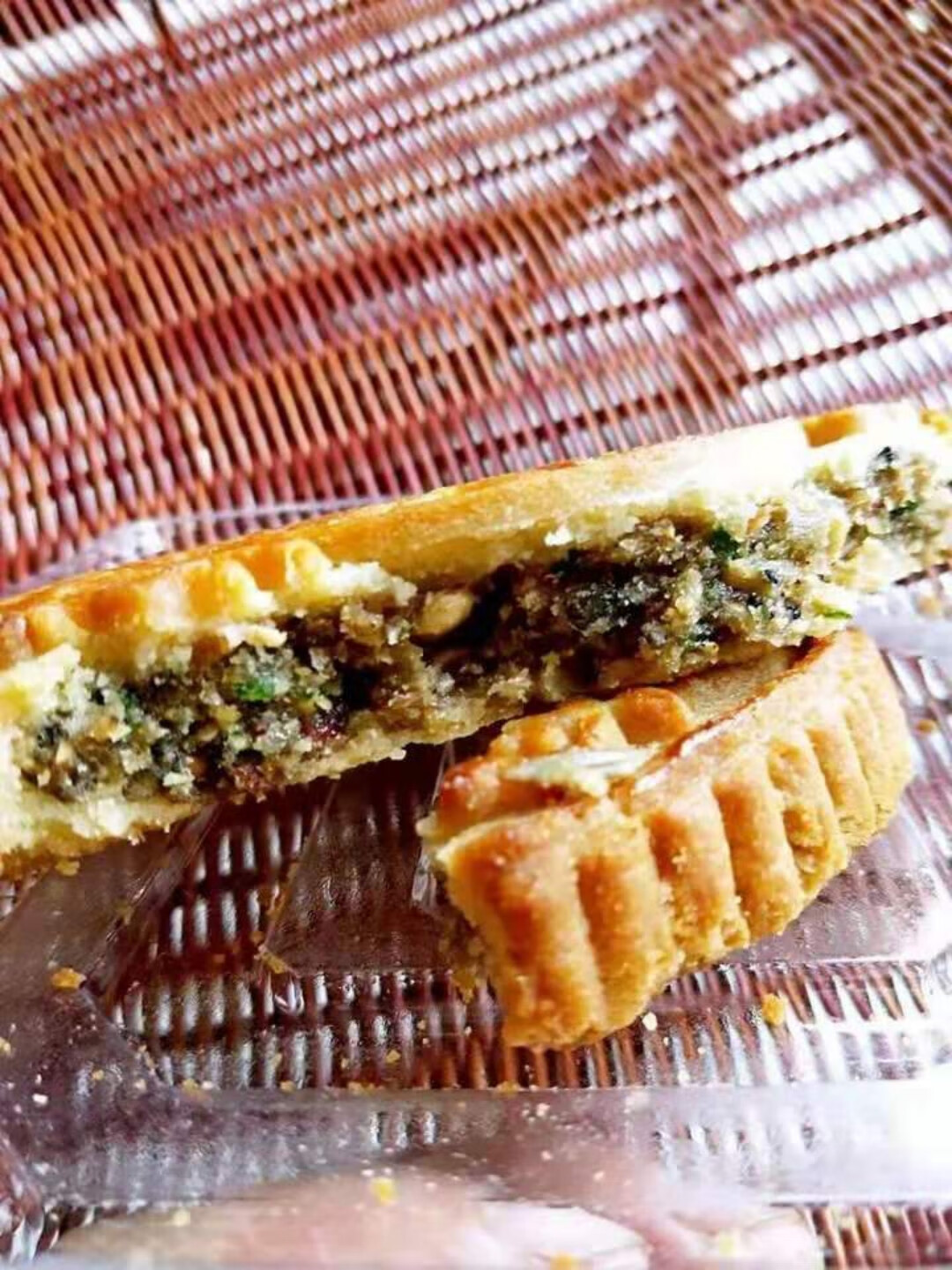 安徽老式冰糖青红丝大月饼传统糕点五仁月饼阜阳界首特产400克* 4老式